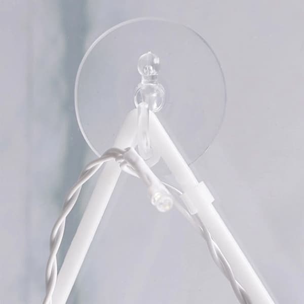 LED-vinduesstjernelampe, 24 varme hvide LED'er, 41x39 cm