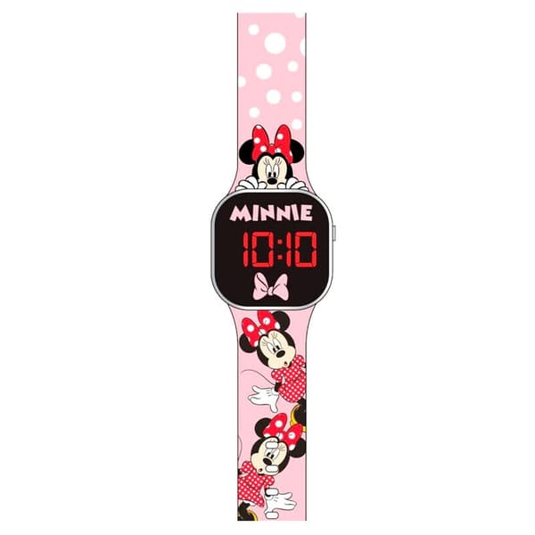 Minnie Mouse LED-ur til børn, justerbar rem