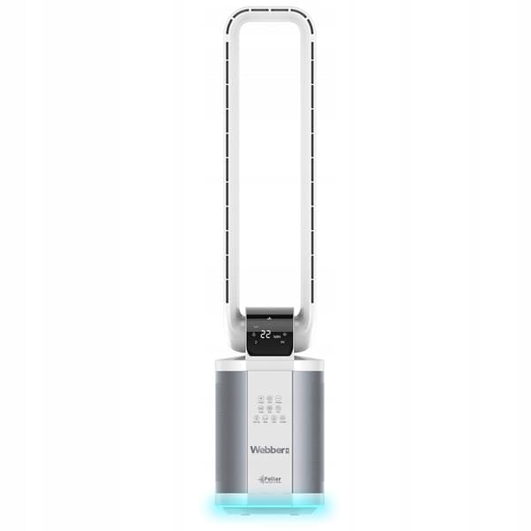 WEBBER WB1820 hvid blæser uden blade med luftfugter