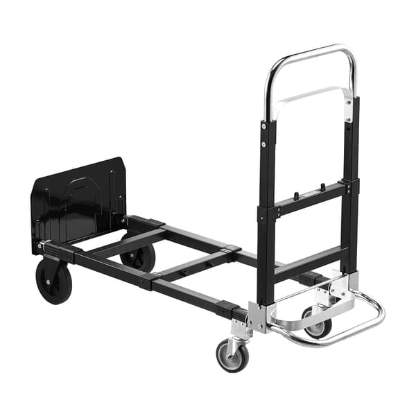 2-i-1 hopfällbar säckvagn, 225 kg, justerbart handtag