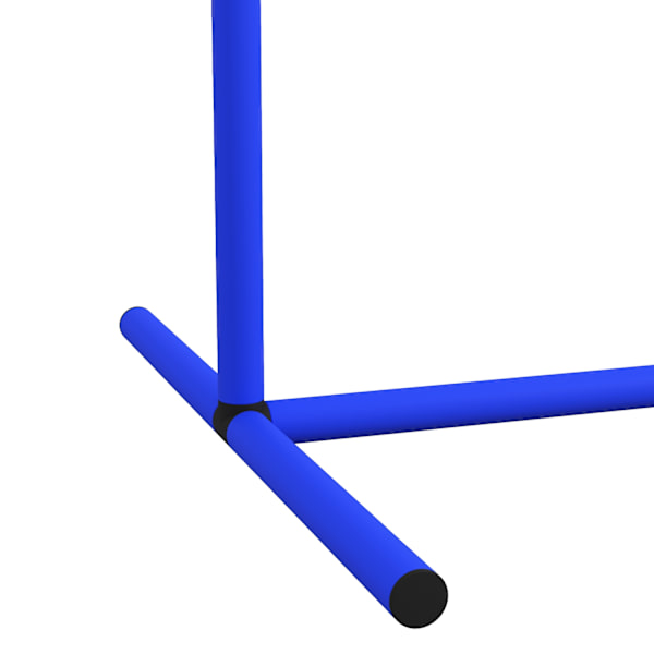 Dog Agility sæt på 4, 88 x 64 x 95 cm, med 4 buer, bæretaske, bærbar, til ældre eller meget unge hunde, PE, ABS, gul