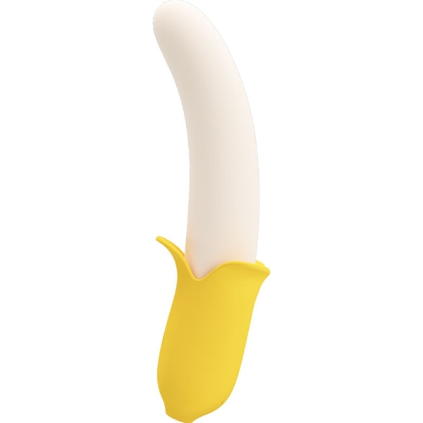 Pretty Love - Banana Geek Super Power 7 Vibrationer Upp&Ned Silikonsvart