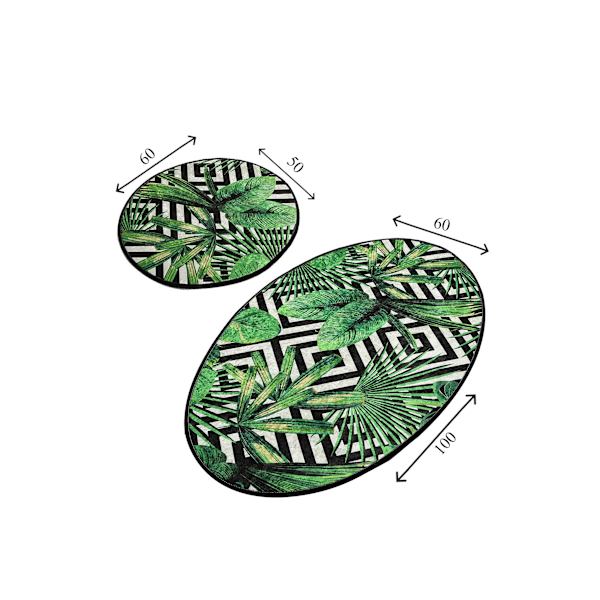 Badmatsset (2 delar) Tropic Djt
