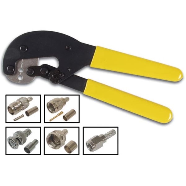 Puristustyökalu F- ja Bnc-liittimille