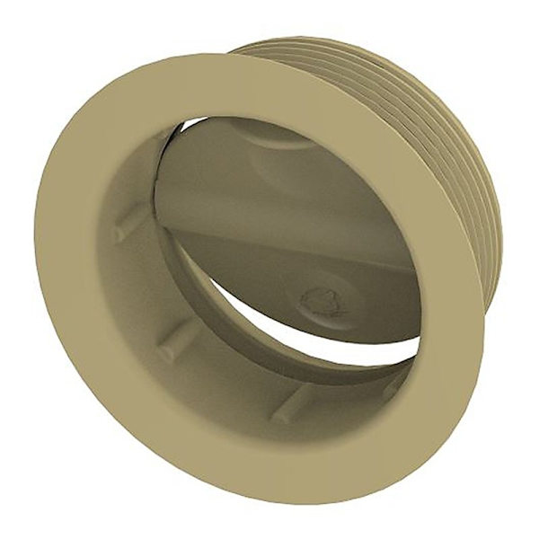 Justerbart ventilationsgaller, 65 mm, beige