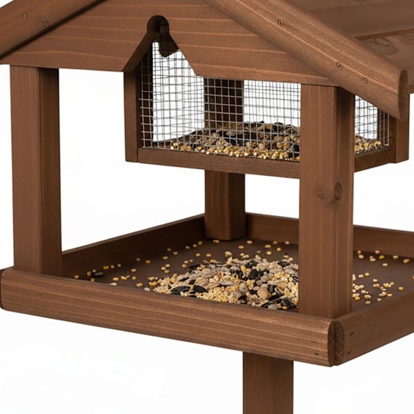 Fuglefoderautomat med stativ – Grantræ, Rovdyrsikker