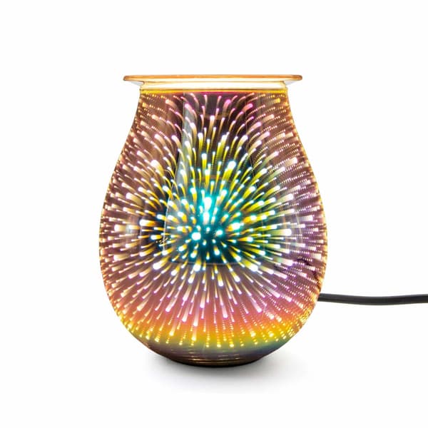 Elektrisk aromalampe, glas, 16 x 21 cm