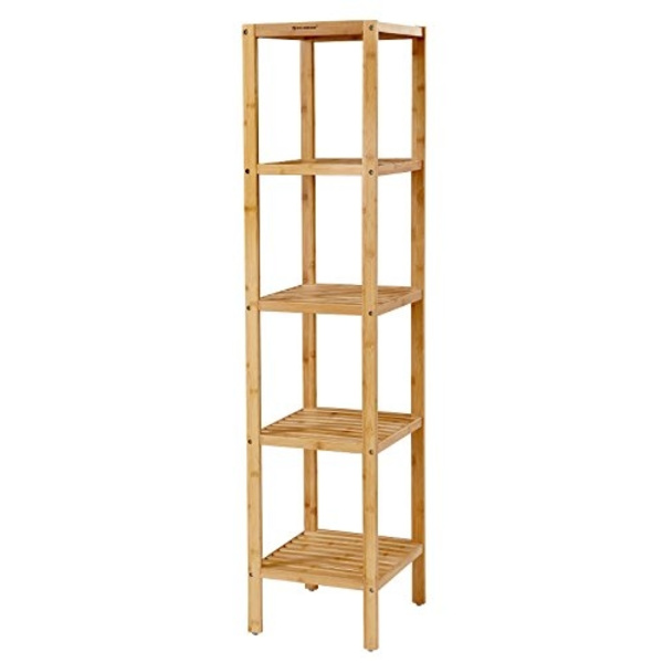 Natural Bamboo 5-tasoinen hylly: tilaa säästävä ja kestävä
