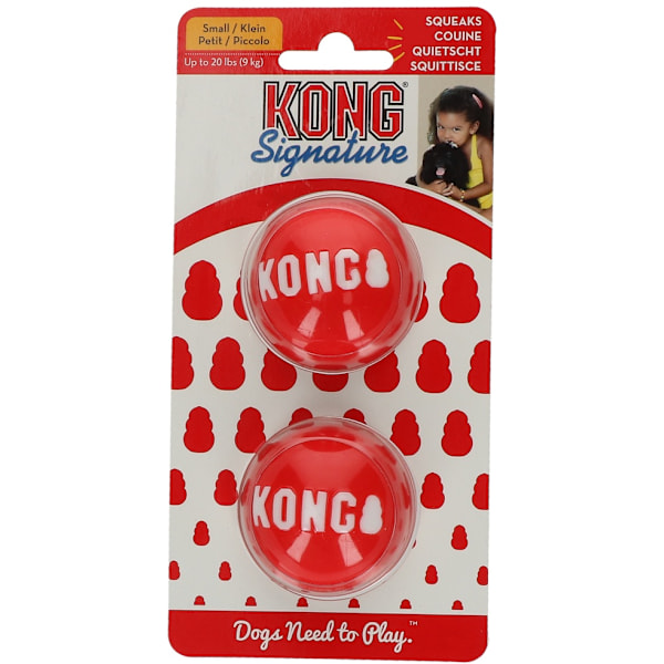 KONG Signature Balls 2-pk Sm