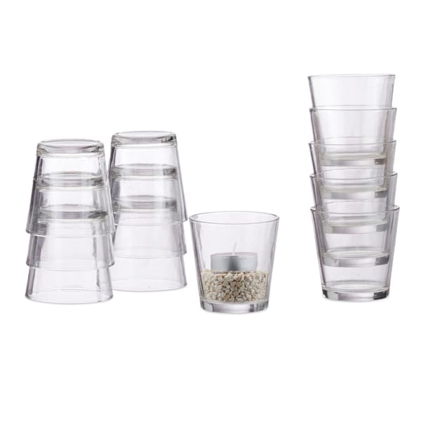 värmeljusglasögon set om 2