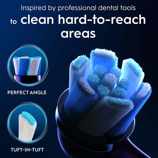 Hammasharjan päät, Ultimate Clean, musta, 3 kpl