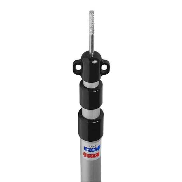 Telttatanko teleskooppi 93-230cm - 2kpl sarja