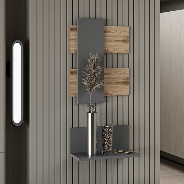 Sideboard Belita - Ek, antracit