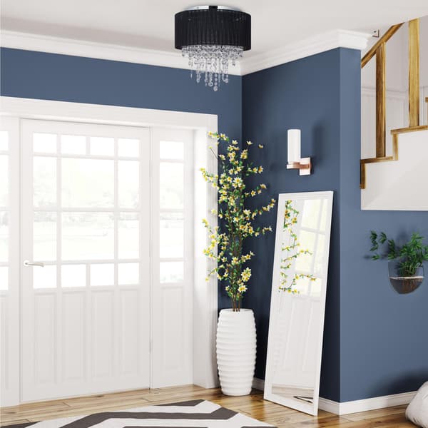 Loftslampe organza krystal sort