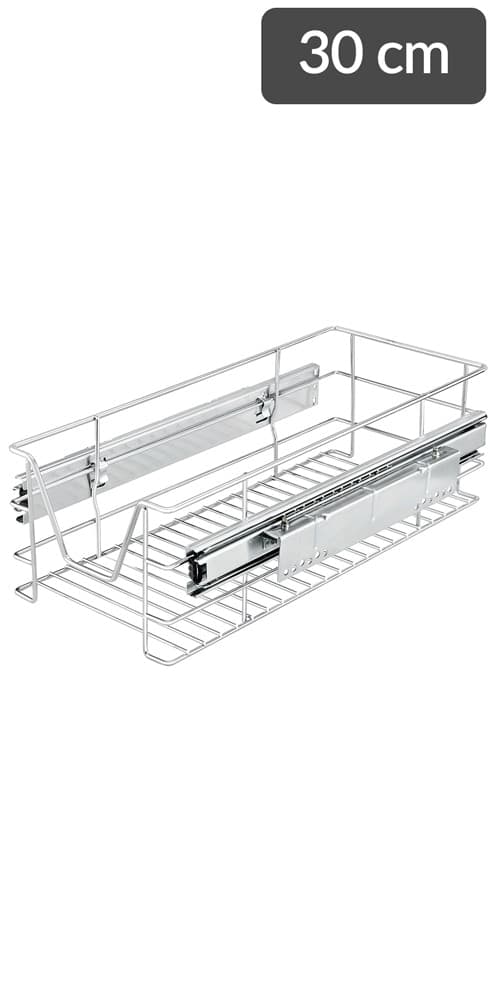 Teleskopisk eftermonteringslåda, 60 cm, förkromad metall