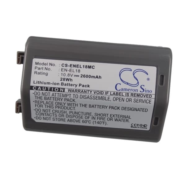 Batteri til EN-EL18 erstatningsbatteri