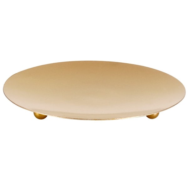 Ljusställ, metall, guld, 12 cm