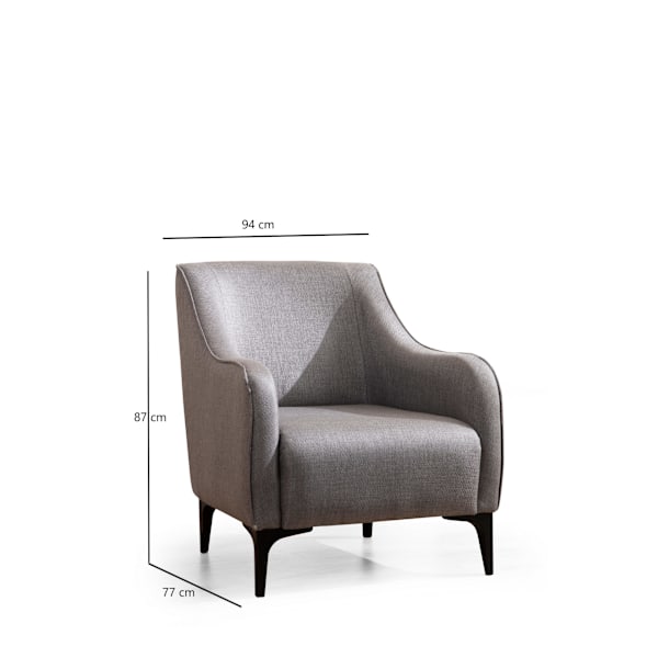 Wing Chair Belissimo - Grå