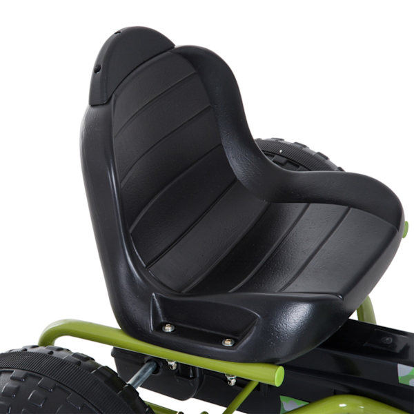 Lasten Karting-Poljinauto Lasten Auto Säädettävällä Istuimella Polkimella Varustettu Auto Käsijarrulla 3-Vuotiaasta Alkaen Vihreä 95 X 66,5 X 57Cm