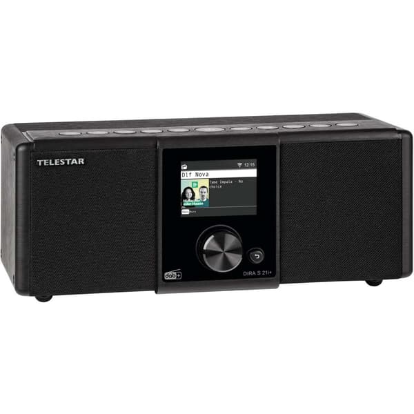 DIRA S21i+ EWF Monitoiminen stereoradio DAB+ / FM / Internet / Bluetooth Musta