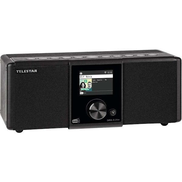 DIRA S21i+ EWF Multifunktionell stereoradio DAB+ / FM / Internet / Bluetooth Svart