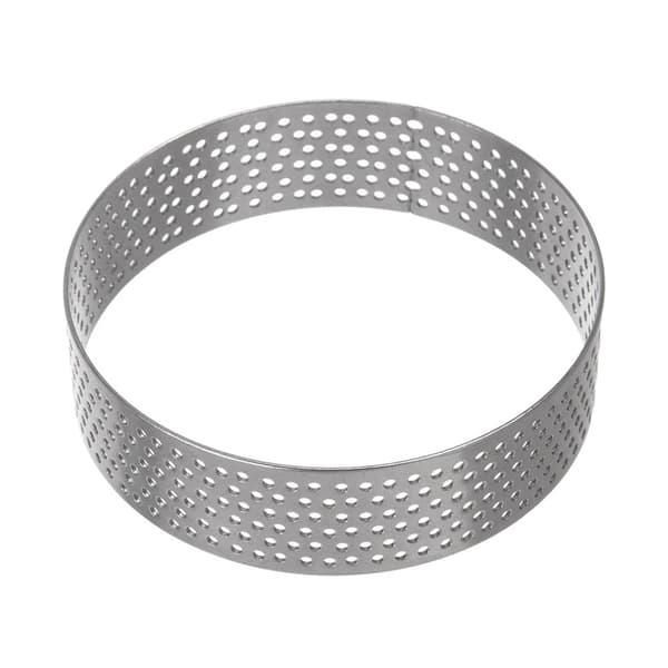 Mini-tårtformset, perforerat stål, 7 cm, 6-pack