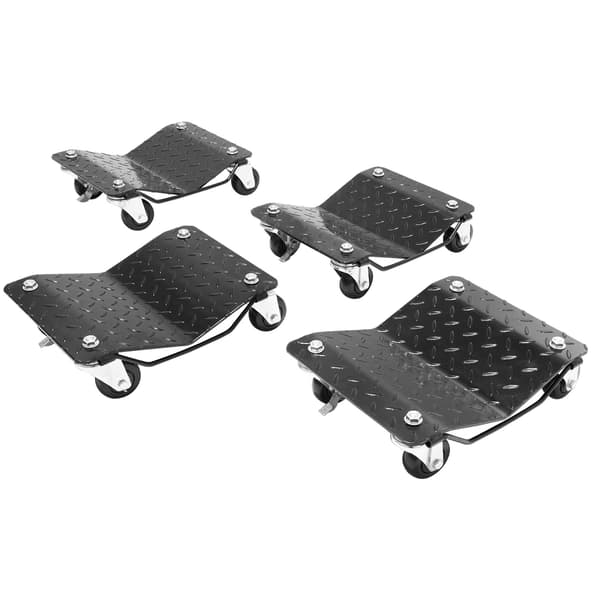 Hjulvagnsset för bilar, 4-pack, 6000 lb, 12 tums däck