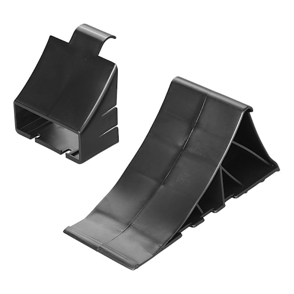 Hjulklods plast sort inkl. holder