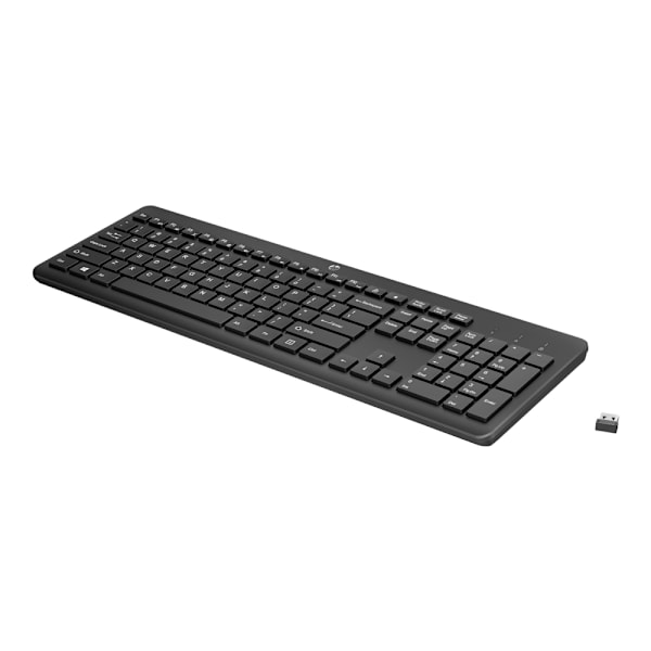 HP 230 - Näppäimistö - langaton - 2,4 GHz - Saksalainen - musta