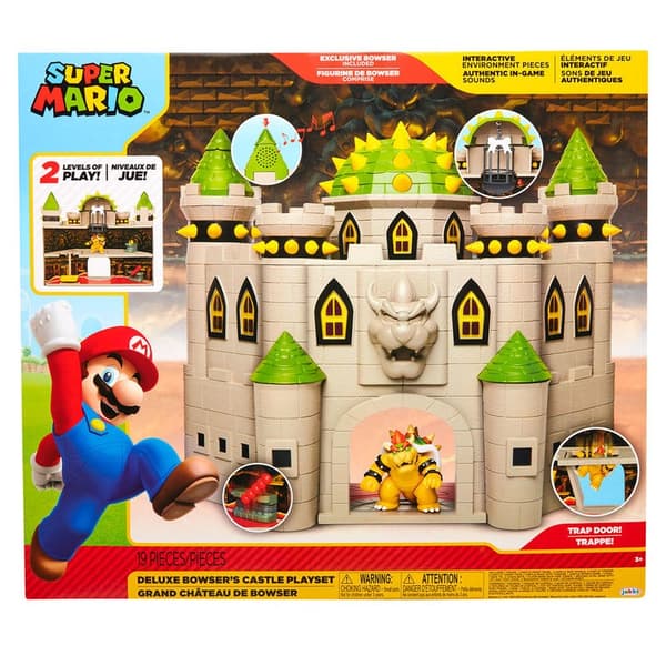 Mario Bros deluxe Bowser Castle leikkisetti