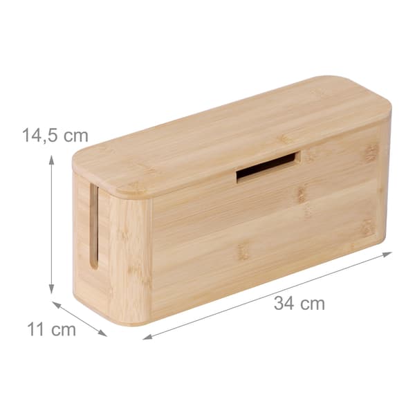 Bambu-kabelbox med magnetiskt lock – Organisera och skydda
