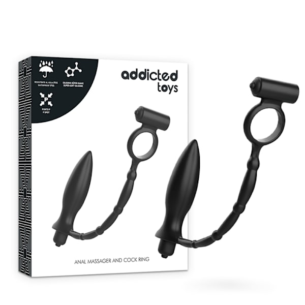 Addicted Toys - Analstik Med Vibrerende Ring