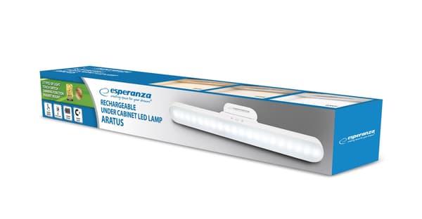LED-lampe til underskab, trådløs, 3 tilstande, USB-C
