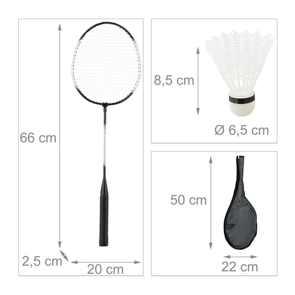 Badmintonsæt med taske