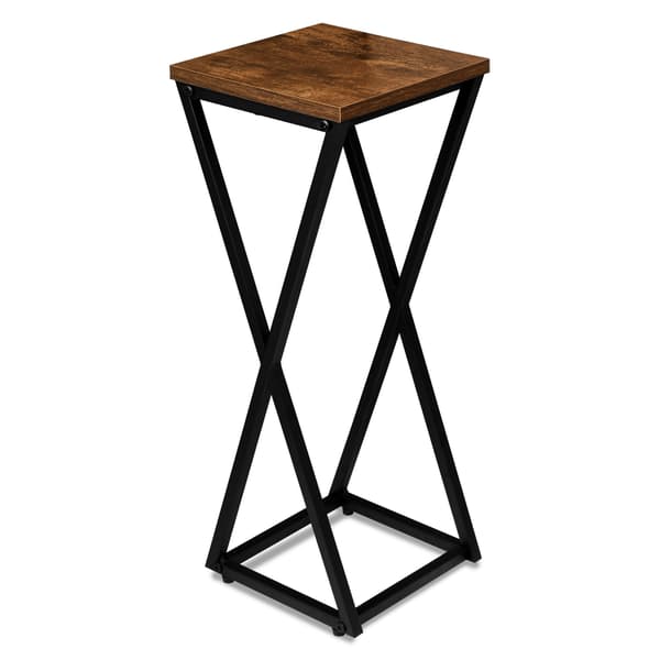 Loft plantestativ, sort stål, 62 cm
