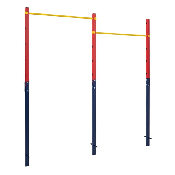 Nedgravet pull-up stang, 5 højder, 220 kg kapacitet