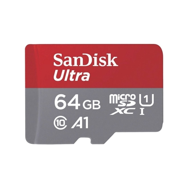 SanDisk Ultra - Flash-minneskort (microSDXC till SD-adapter inkluderad) - 64 GB