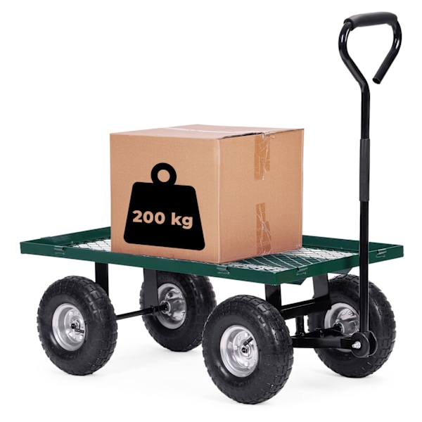 Havetransportvogn, 200 kg, åbne sidepaneler, store oppustelige hjul, MultiGarden