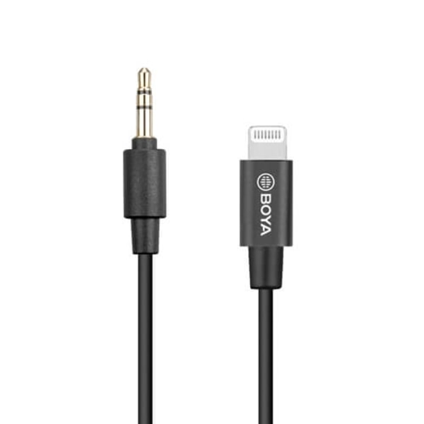 BOYA Mikrofonadapter Lightning - 3,5 mm BY-K1 TRS - Han - Han TRS