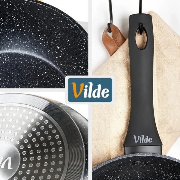 28 cm non-stick stekpanna i granit, diskmaskinssäker