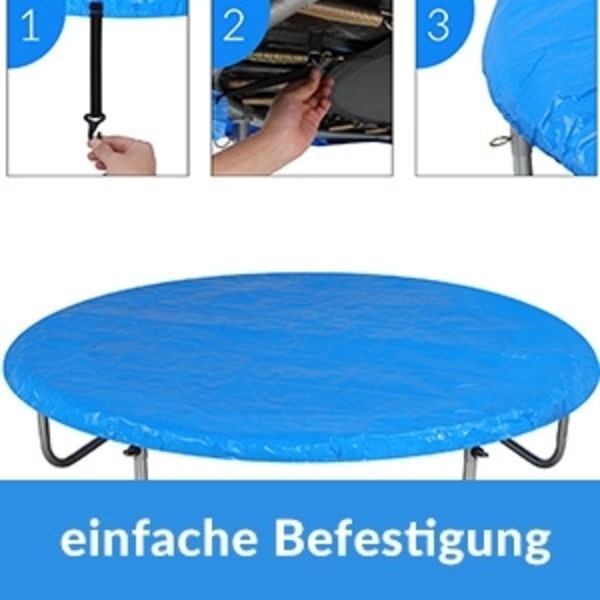 Trampolinöverdrag, blått, 3 meter, UV-resistent, 305 cm diameter