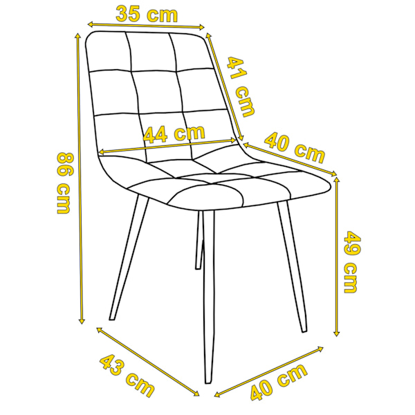 Sammetsmatstol, grafitgrå, ergonomisk design