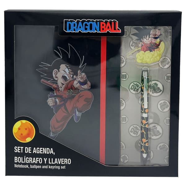 Dragon Ball-sæt dagbog + kuglepen + nøglering