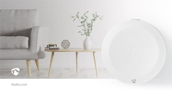 SmartLife Klimasensor | Zigbee 3.0 | Batteri | Android™ / IOS | Hvid