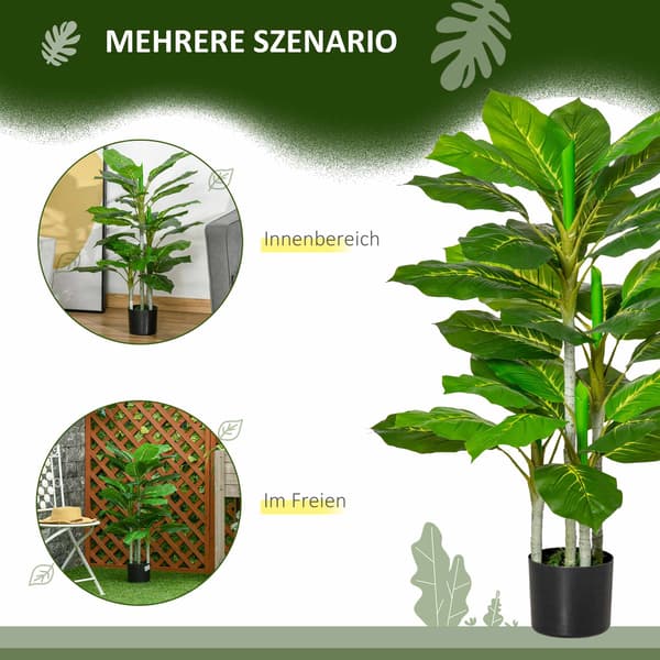 Kunstig plante med potte, 95 cm, 33 blade