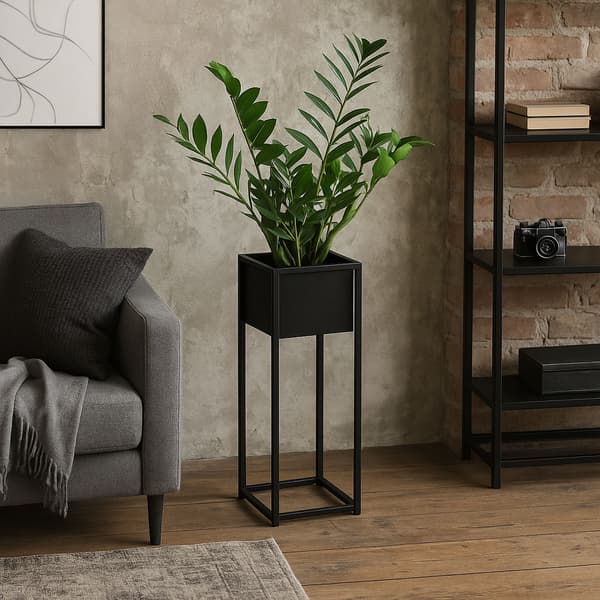 Metallväxtställ, svart, 60 cm, loftstil