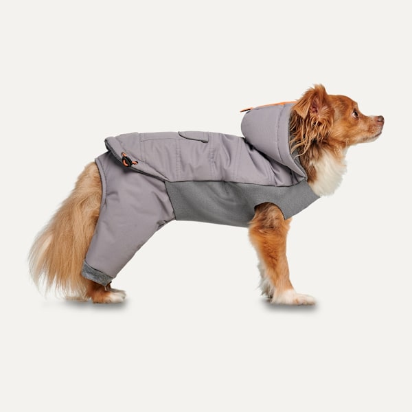 Gooeez Hooded Full Body Snowsuit M Vaaleanharmaa/harmaa