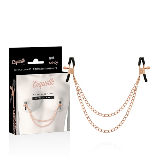 Coquette Chic Desire - Fantasy Metal Nipple Clips med kedja