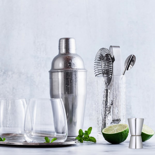 Cocktailsæt rustfrit stål 5 dele