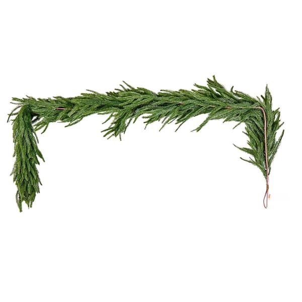 Julegirlande 1,8 m Norfolk Pine Real Touch, Indendørs Udendørs